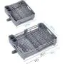 Dish Drying Rack for Kitchen Counter, Extendable Dish Rack with Drainboard, Expandable Dish Drainer, Collapsible Dish Strainer with Cutlery Holder, Foldable Home Countertop Plate Storage Rack, Gray