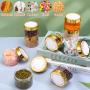 32 Pack 2 oz to 10oz optional Plastic Jars with Gold Lids, Clear Empty Body Butter Containers Travel Size Cosmetic Bottles for Make Up and Food Storage