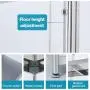 susunnus Stainless Steel Shelves 3 Tier Storage Shelves for Kitchen Garage Shelves Heavy Duty Shelving Metal Shelving Units and Storage Kitchen Industrial Storage Rack(with Guardrails)