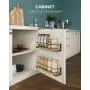 OROPY Spice Rack Wall Mounted, Rustic Wood Hanging Rack for Over The Stove, Kitchen Wall, 4 Pack