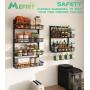 Over The Door Pantry Organizer, Pantry Storage and Organization, 6-Tier Adjustable Hanging Baskets, Metal Wall Mount Spice Rack Seasoning Shelves for Home & Kitchen, Laundry Bathroom - Black Over The Door Pantry Organizer, Pantry Storage and Organization, 6-Tier Adjustable Hanging Baskets, Metal Wall Mount Spice Rack Seasoning Shelves for Home & Kitchen, Laundry Bathroom - Black
