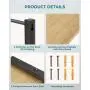 OROPY Spice Rack Wall Mounted, Rustic Wood Hanging Rack for Over The Stove, Kitchen Wall, 4 Pack