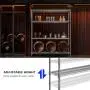 MZG 4 Tier Storage Rack Metal Wire Shelving Unit, Storage Standing Shelf Organizer for Laundry Bathroom Kitchen Pantry Closet Garage Basement Utility Room, Chrome 17.7