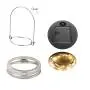 8er Mason Jar Licht Set, Externer Schalter, 20 LED Solar Laternenkette Deckel-Einsätze für Garten, Terrasse, Party, Hochzeit, Multicolor Optional