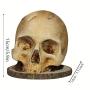 [Skull Knife Block Decor] 15cm/5.9in Resin Skull Knife Block - Indoor/Outdoor Use, No Electricity Required - Perfect for Home or Office Decor