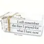 3pcs Trusted Open Wooden Decorative White Books - Rustic Farmhouse Book Stack, Faux Books for Coffee Table Shelves with Wood Bead Tassels - For Modern Home Decor - Perfect Gift for Housewarming & Birthday
