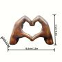 Heartfelt Love Sculpture - Exquisite Handcrafted Resin Figurine with Intricate Details - Perfect Decorative Accent for Home, Office, Shelf, Tabletop, Mother's Day, New Year, Easter Party, Holiday Gift, and Romantic Occasions