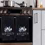 2pcs Soft Absorbent Kitchen Towels - Spoon Fork Print, Holiday Decor, Dry Cloth for Kitchen & Home Decoration