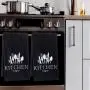 2 x weiche saugeffentliche Küchentücher - Gabel und Löffel Muster, Weihnachtsdeko, Trockentuch für Küche & Zuhause Dekoration