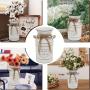 [Rustic | Vintage] Rustic Metal Galvanized Vase | Vintage Farmhouse Distressed Milk Jug with 