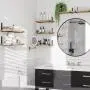 Light Carbonized Black 10pcs Floating Shelves for Wall - Durable Wall Shelves for Bedroom, Kitchen, Bathroom Decor, Book Shelves for Living Room Light Carbonized Black 10pcs Floating Shelves for Wall - Durable Wall Shelves for Bedroom, Kitchen, Bathroom Decor, Book Shelves for Living Room
