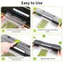 [One-Touch Food Vacuum Sealer] Automatic One-Touch Food Vacuum Sealer Machine - Dry/Moist Modes, Vacuum Hose, Cutter, 10 Vacuum Bags - Without Battery
