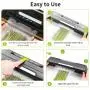 [One-Touch Food Vacuum Sealer] Automatic One-Touch Food Vacuum Sealer Machine - Dry/Moist Modes, Vacuum Hose, Cutter, 10 Vacuum Bags - Without Battery