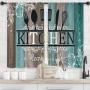 2pcs Kitchen Curtains Living Room Kitchen Curtains for Bedroom Curtains for Windows for Blackout Curtains Privacy Protection Curtains for Decor Indoor Living Room Restaurant Bar Party Playroom Dorm Room Decor CJX