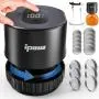 10 Flat Lids, 6 Covers - IPOW Rechargeable Mason Jar Vacuum Sealer Kit for Wide-Mouth & Regular-Mouth Jars with Great Seal
