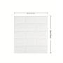 NEW 40/50/60pcs DIY 3D Foam Brick Wallpaper Squares, Waterproof, Self-Adhesive, Low Voltage, Easy Installation, Durable, for Bedroom, Living Room, Bathroom, Kitchen, Door, Window, Wall, Home Decor, 13.78*15.16inch, Optional Colo