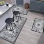 3 Piece Non Slip Kitchen Floor Mat Set, Easy to Clean Bohemian Kitchen Rug Set with Runner for Kitchen Hallway Laundry Room Door Office Sink