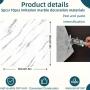 [Marble Floor Stickers] 30pcs Thickened Imitation Marble Floor Stickers - DIY Anti-slip Self-adhesive, Moisture-proof - Suitable for Kitchen, Bathroom, Furniture Decoration