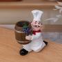 Chic European Chef-Themed Wine & Paper Towel Holder with Message Board - Perfect for Kitchen, Cafe, or Bar Decor