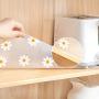 [Waterproof Shelf Liner] Waterproof, Non-Slip 1 Roll Floral PVC Shelf & Drawer Liner - Dust-Proof, Moisture-Proof Kitchen Cabinet Mat with Daisy Pattern - Kitchen Organizers And Storage, Decorative Liner for Home Organization, Fridge and Table Pad