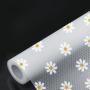 [Waterproof Shelf Liner] Waterproof, Non-Slip 1 Roll Floral PVC Shelf & Drawer Liner - Dust-Proof, Moisture-Proof Kitchen Cabinet Mat with Daisy Pattern - Kitchen Organizers And Storage, Decorative Liner for Home Organization, Fridge and Table Pad