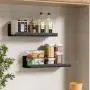 4er Floating Shelves – Wandregale – Dekoratives Kunststoff Regal für Wohnzimmer, Schlafzimmer, Badezimmer, Küche, Home Office, Waschküche, Weihnachten, Halloween – In 4 Farben erhältlich