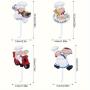 [Contemporary Resin Chef Decor] 4pcs French Chef Figurine Wall Decor Hooks Set, Contemporary Style Resin Chef Wall Hooks, Easy Install Adhesive Wall Mount Utility Hooks for Home, Kitchen, Garden, Garage Organization