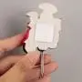 4er Resin Kochfigur Wandhalterung Set, Moderner Stil, Resin Kochfigur Wandhaken, Einfache Installation Klebstoff Wandhalterung, Werkzeughaken für Zuhause, Küche, Garten, Garage Organisation