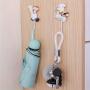[Contemporary Resin Chef Decor] 4pcs French Chef Figurine Wall Decor Hooks Set, Contemporary Style Resin Chef Wall Hooks, Easy Install Adhesive Wall Mount Utility Hooks for Home, Kitchen, Garden, Garage Organization