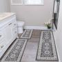 Ensemble de tapis de cuisine Boho 3 pièces avec tapis runner antidérapant et tapis lavables pour sol de cuisine, tapis runner idéal pour salle à manger, salle de bain, décoration de Noël. Ensemble de tapis de cuisine Boho 3 pièces avec tapis runner antidérapant et tapis lavables pour sol de cuisine, tapis runner idéal pour salle à manger, salle de bain, décoration de Noël.