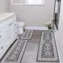 Boho Kitchen Mat Sets 3pcs with Runner Non Slip Kitchen Rugs and Mats Washable Kitchen Mats for Floor Thick Kitchen Floor Mat Mat Runner Rugs for Hallway Laundry Holiday Decor