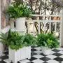 18pcs UV Protected Artificial Boxwood Stems - Evergreen Faux Greenery for Indoor/Outdoor Hanging, Garden, Porch, Window Box, and Home Wedding Decor - Perfect Get Well Gift