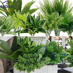 18pcs UV Protected Artificial Boxwood Stems - Evergreen Faux Greenery for Indoor/Outdoor Hanging, Garden, Porch, Window Box, and Home Wedding Decor - Perfect Get Well Gift