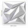 [Black/White Accent Wall Stickers] 50/100pcs PVC Accent Textured Wall Panels 30x30cm 3D Wall Panels in Diamond Design Black/White Self-Adhesive Tile 3D Wall Sticker for Living Room Gaming Room TV Background