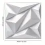 [Schwarz/Weiß Akzentwandaufkleber] 50/100 Stück PVC Akzent Texturierte Wandpaneele 30x30cm 3D Wandpaneele im Diamanten Design Schwarz/Weiß Selbstklebende Fliesen 3D Wandsticker für Wohnzimmer Spielzimmer TV Hintergrund