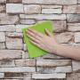27.5"x16.4' Waterproof Brick & Rock Pattern Wallpaper - Peel & Stick Contact Paper for Living Room, Kitchen, Bedroom Decor, Easy Apply PVC Roll