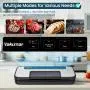 80Kpa Vacuum Sealer Machine Set, Double Pump, Dry/Moist, Pulse Mode, 12MM Widened Heating Strip, Handle Locked Design, LED Indicator Light & Cutter