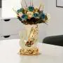 2pcs Ceramic Elegant Swan Vase Centerpieces, Vintage Style Cylindrical Home Decor, No Power Required, Battery-Free