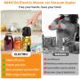 [Automatic Vacuum Sealer] 3 In 1 Electric Mason Jar Vacuum Sealer - Automatic Vacuum Pump With One-Touch Operation - Leak-Proof Seal For Regular And Wide-Mouth Canning Jar, Portable Food Saver For Freezer Dried Food Storage, Kitchen Tools