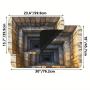 2D Flat Optical Illusion Doormat Non-slip Welcome Doormat for Indoor & Outdoor Use, Easy to Clean, Durable &, Machine Washable, Perfect for Front Door, Entryway, Bedroom, Laundry Room Area Door Mat Home Decoration