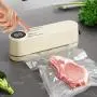 [Automatic Food Sealer] 1pc Automatic Food Sealer - Multi-Functional, Portable Wireless Vacuum Sealer - Compact & Easy-to-Use Design, Long-Term Food Preservation, External Suction & Inflation, Ideal for Kitchen & Outdoor Picnics