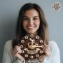 [Timeless Wood Disc Wall Clock] Room Decor 1pc 3D Coffee Cup Design Silent Wall Clock, Fiberboard Round Timeless Wood Disc, Stylish Kitchen Decor for Coffee Lovers, Relaxing Mornings, AA Battery Operated (Not Included)