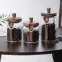 [Glass Storage Jars] 3pcs Glass Storage Jars With Spoons - Coffee, Candy, Biscuit, Tea, Snack, Seasoning, Salt, Pepper Jars