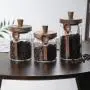 [Glass Storage Jars] 3pcs Glass Storage Jars With Spoons - Coffee, Candy, Biscuit, Tea, Snack, Seasoning, Salt, Pepper Jars