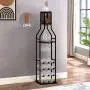 1pc 11 Bottle Wine Bakers Rack, 5 Tier Freestanding Wine Rack With Hanging Wine Glass Holder And Storage Shelves, Wine Storage Home Bar For Liquor And Wine Storagefor Kitchen, Dining Room, Valentine Home Decor Gifts, Utility Racks