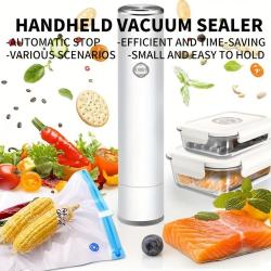Handheld Vacuum Sealer Machine Portable USB Type-C Charging Cordless 2-in-1 Automatic Food Vacuum Saver Sealer And Vacuum Sealer Bags With Sealing Bags For Food Storage And Preservation