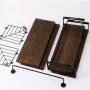 Superlele 3+1 Tier Wall Mounted Bathroom Shelves Over Toilet, Rustic Wood Floating Shelves with Metal Frame And Towel Bar for Bathroom, Kitchen, Bedroom, Living Room (Dark Brown) Superlele 3+1 Tier Wall Mounted Bathroom Shelves Over Toilet, Rustic Wood Floating Shelves with Metal Frame And Towel Bar for Bathroom, Kitchen, Bedroom, Living Room (Dark Brown)