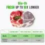 [Machine à sceller sous vide automatique] 15 pièces - Machine de scellage sous vide compacte pour stockage de denrées alimentaires sèches et humides - 1 sac bonus de conservation fraîche.
