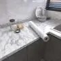 Glänzende Marmor-Aufkleberfolie – Wasserdicht, Ölbeständig für Küche, Schlafzimmer, Wohnzimmer & Möbel-Umbau – Einfache Anwendung für Heimdekoration – DIY-Enthusiasten & Heimdekoration – Dekor-Upgrade | Elegantes Finish