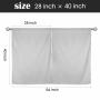 2pcs Bohemian Kitchen Curtains - Blackout Privacy Protection for Windows, Abstract Design with 